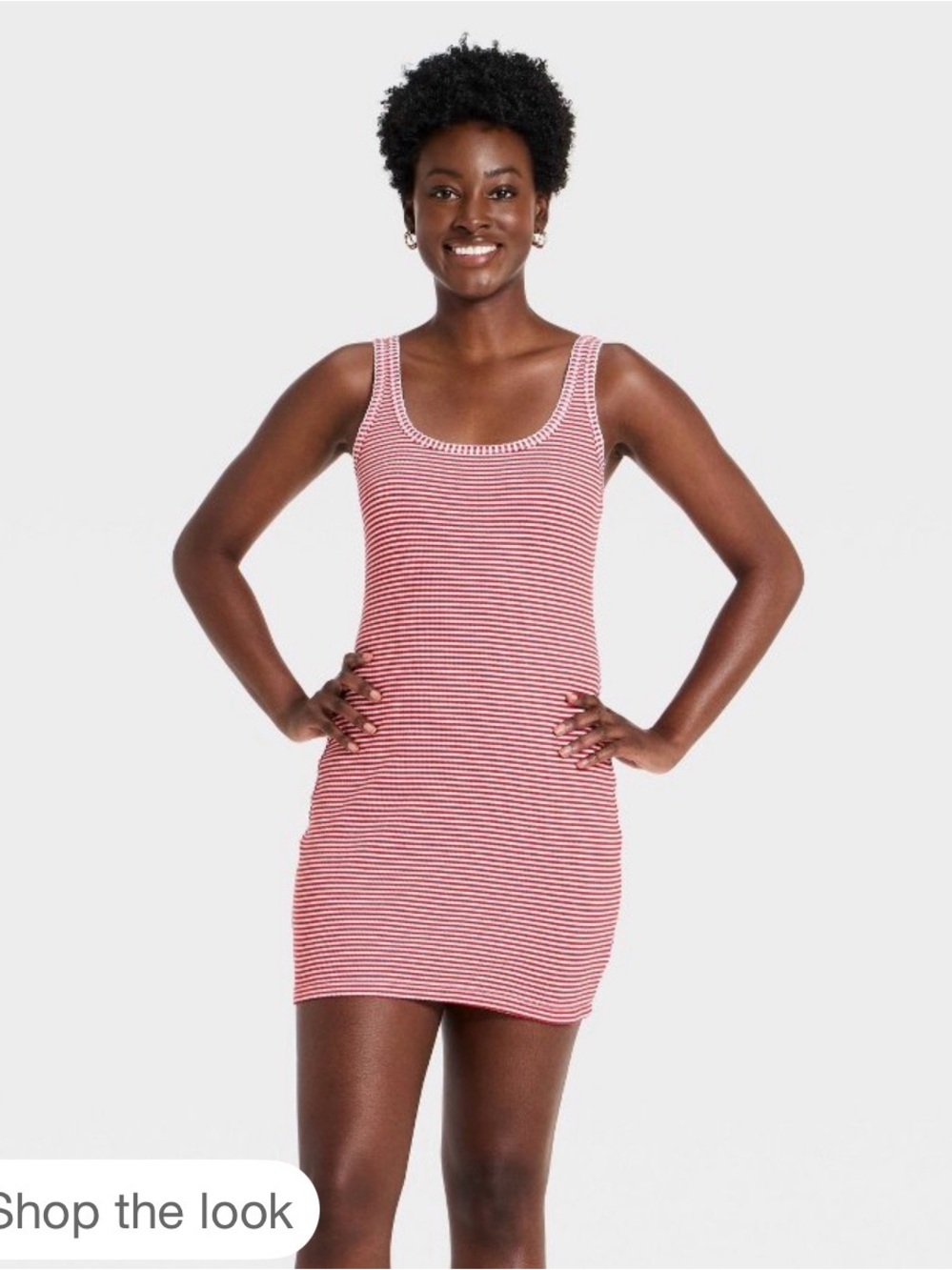 Universal Thread Red and White Striped Mini Dress